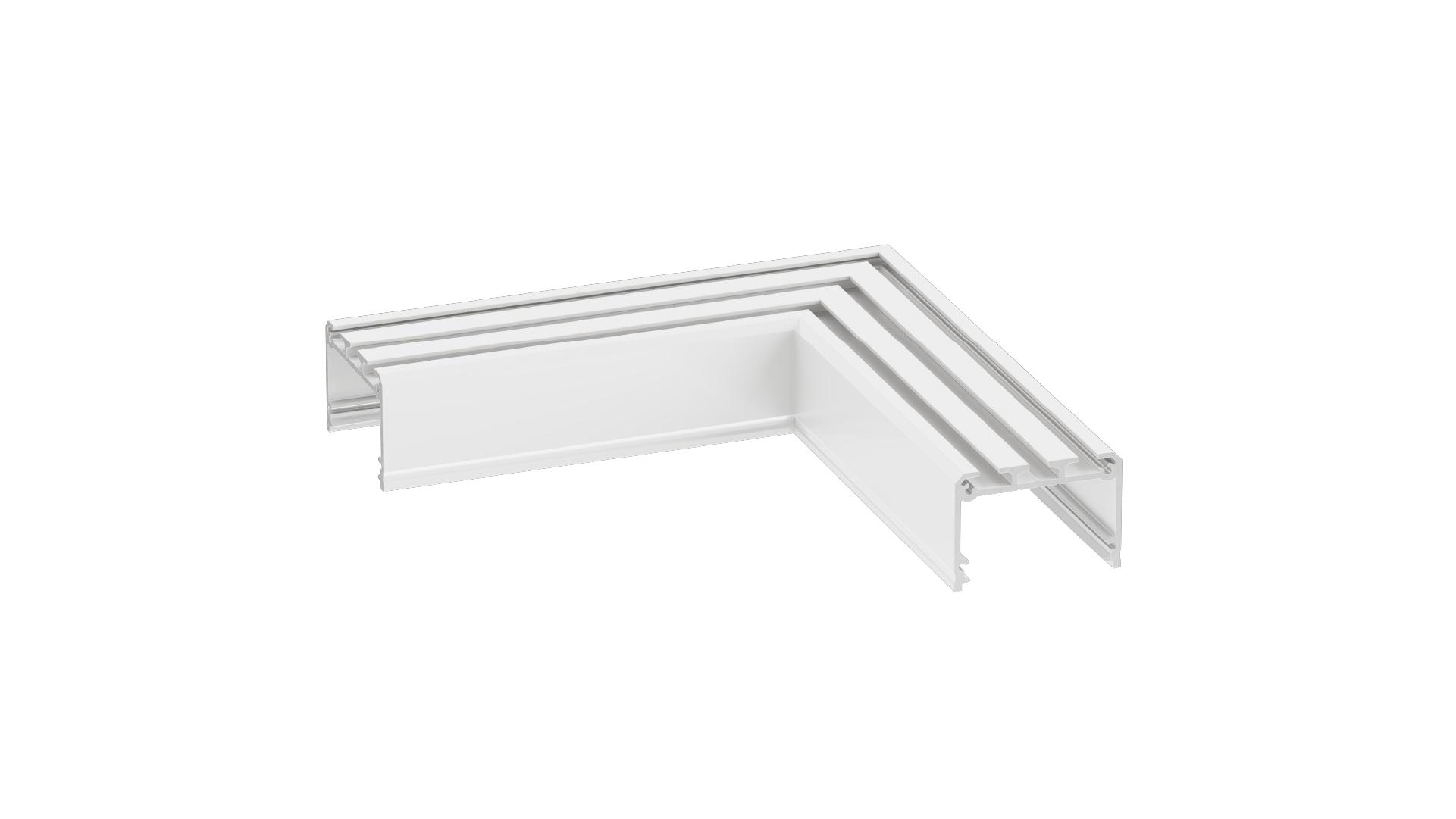 LUMINES connector ILEDO type L white lacq.