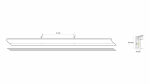 LED Neon Flex 3Y 4x10 140 LED/m 12W/m 24V Cold white
