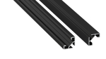 Profile LUMINES type ajar black lacquered 3 m