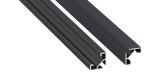 Profile LUMINES type ajar Rock Anthracite lacquered 1 m