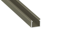 Lumines profile type SEI anodized inox, 1 m