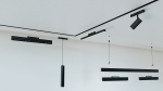 LUMINES GENESIS Magnetic light suspended TUBE 15 W 4000 K black