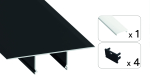 TEKKNI SET NORGE black, milky cover 2,02 m