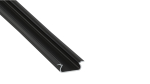 Profile TEKKNI+ type SELDE+ anodized black, 1 m