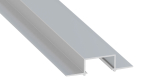 Profile LUMINES type HIRO non-anodized without perforation 2,02 m