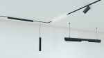 LUMINES GENESIS Magnetic light suspended TUBE 15 W 4000 K black