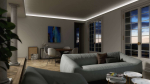 Lumines profile type CONVA lacquered white, 1 m