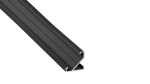 Profile TEKKNI+ type BARDE+ anodized black, 1 m