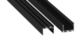 Profile LUMINES type alba black anodized 3 m