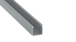 Profile TEKKNI+ type HELSE+ anodized silver, 1 m