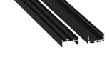 Profile LUMINES type aria black lacquered 6,17 m