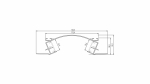Lumines profile type Veda lacquered white, 1 m