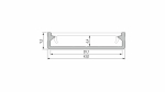 Lumines profile type SOLIS anodized inox, 3 m