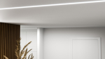 Lumines profile type ZATI lacquered black, without perforation 2 m