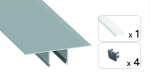 TEKKNI SET SKAVE silver, frozen cover 2,02 m