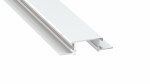 Lumines profile type ZATI lacquered white full without perforation 2,02 m