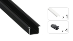 TEKKNI UHRE Set, black, milky cover, 2.02 m