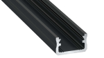 Lumines profile type A anodized black, 3 m