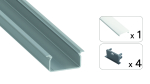 TEKKNI SET SKAST silver, milky cover 2,02 m