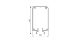Lumines profile type Talia M2 lacquered white, 2,02 m