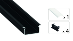 TEKKNI SET SKAST black, frozen cover 3 m